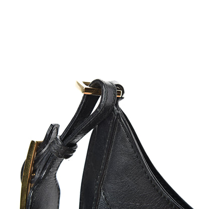 Gucci Canvas Calfskin Jackie O Hobo Black 15 of 16