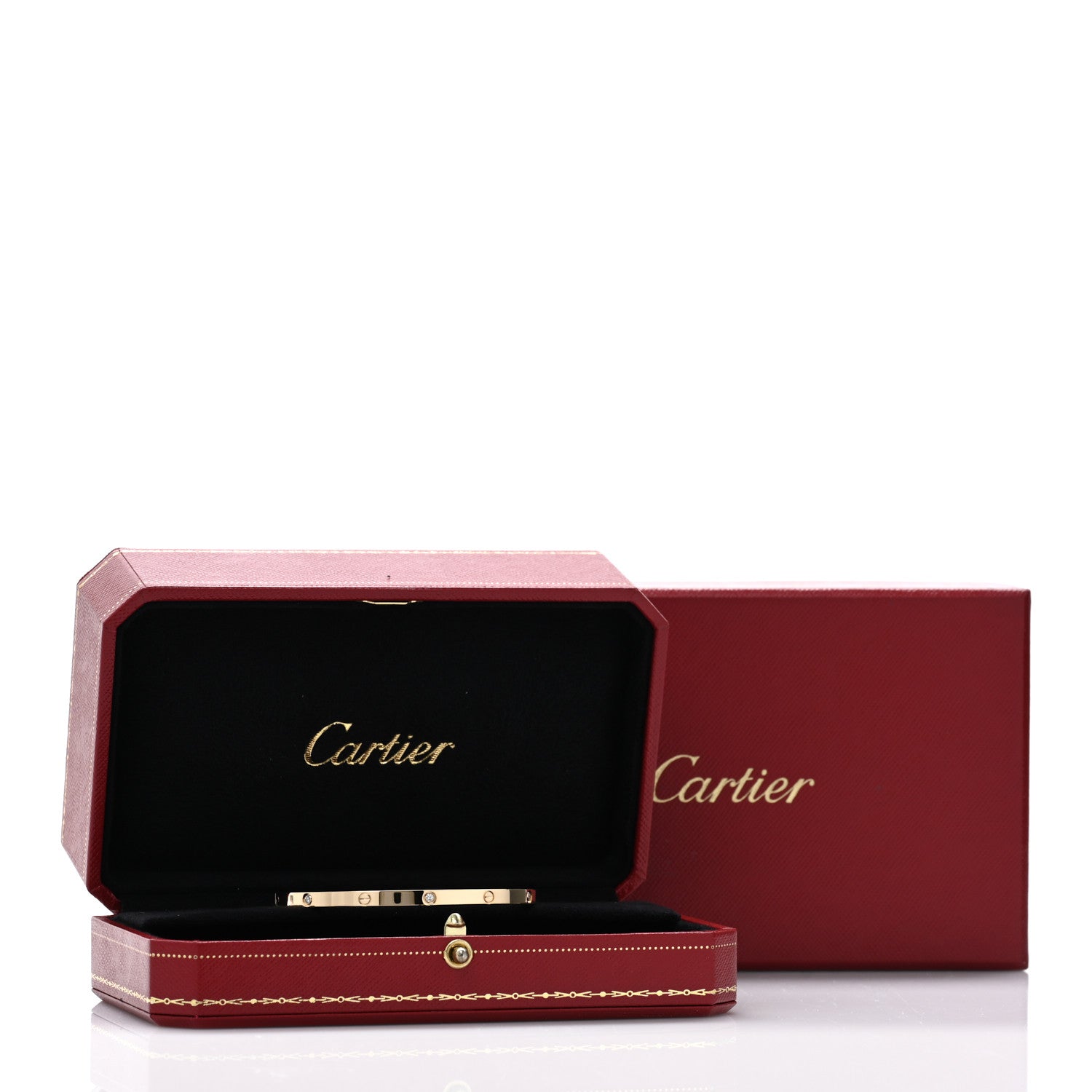 Cartier 18K Yellow Gold 6 Diamond Small LOVE Bracelet 17 6 of 6