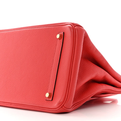 Hermes Taurillon Clemence Birkin 35 Rose Jaipur 10 of 15