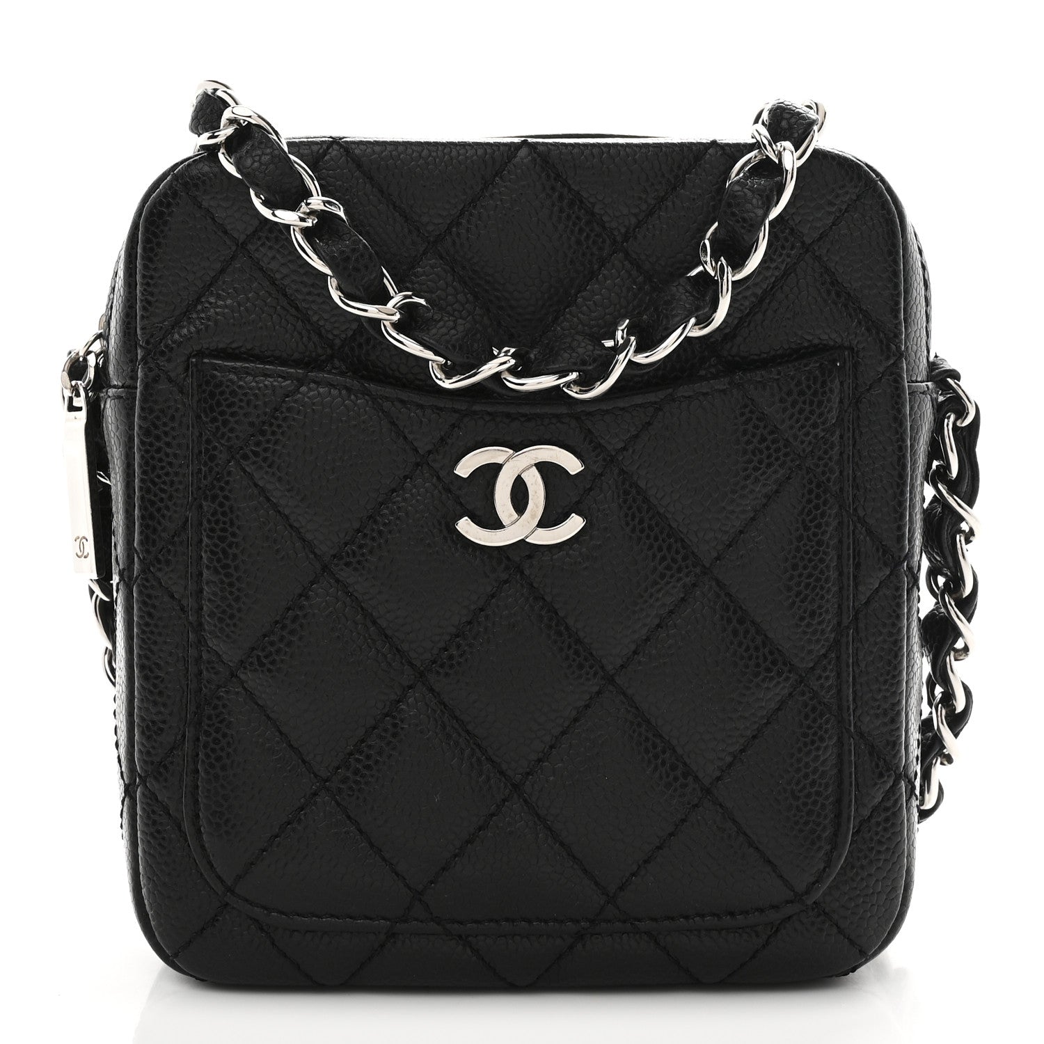 Chanel Caviar Quilted Camera Case Crossbody Bag Black 1 of 11