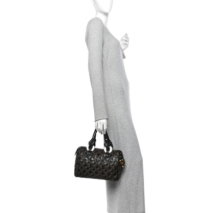 Louis Vuitton Monogram Sequins Eclipse Speedy 28 Black 2 of 9