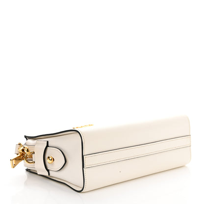 Prada Saffiano City Calfskin Esplanade Crossbody Bag White 4 of 11
