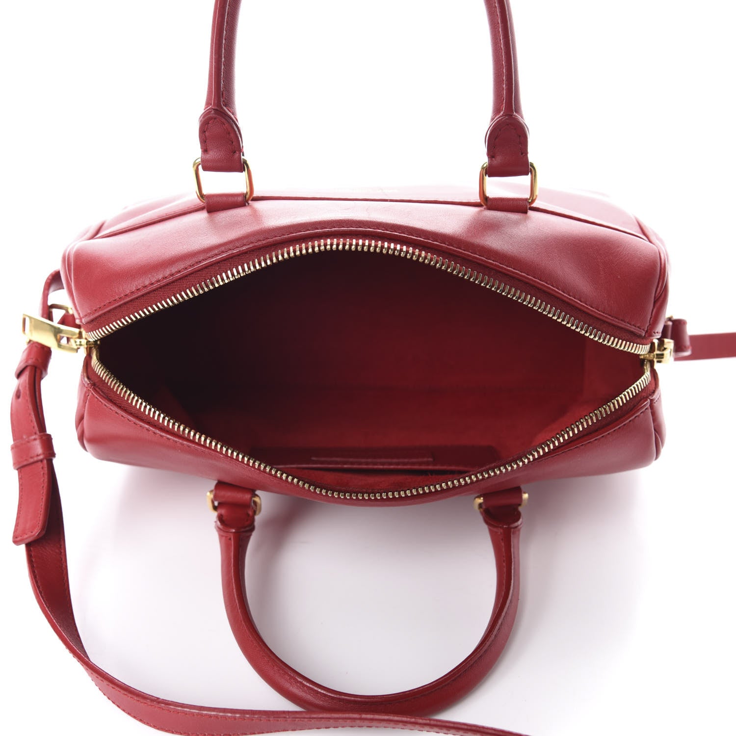 Saint Laurent Calfskin Classic Baby Duffle Red 5 of 12