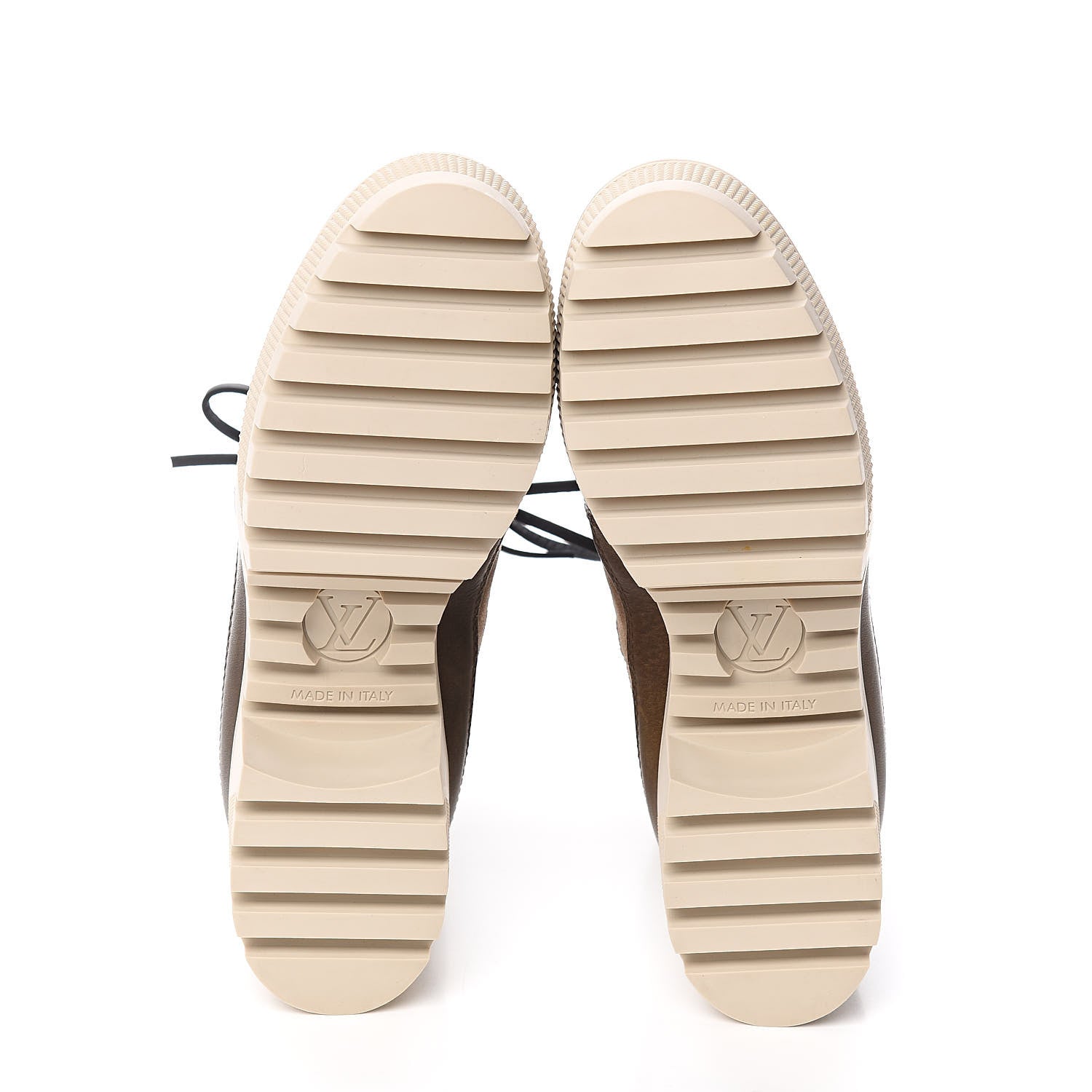 Louis Vuitton Suede Calfskin Monogram Laureate Platform Desert Boots 35 Beige 5 of 9