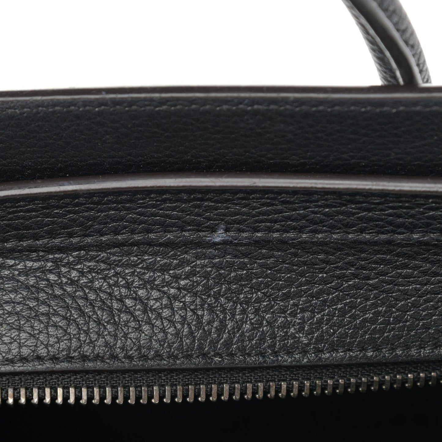 Drummed Calfskin Nano Luggage Black