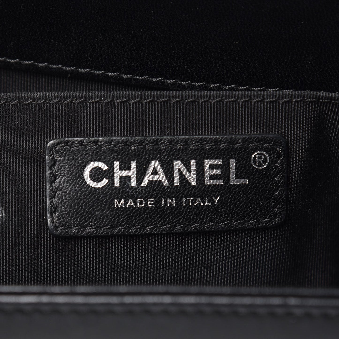 Lambskin Quilted Medium Boy Flap Black
