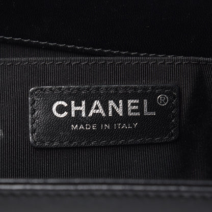 Chanel Lambskin Quilted Medium Boy Flap Black 6 of 15
