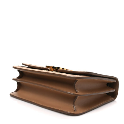 Burberry Calfskin Monogram Embossed Small TB Bag Light Camel 6 of 6