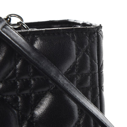 Christian Dior Lambskin Cannage Large Lady Dior Black 16 of 16