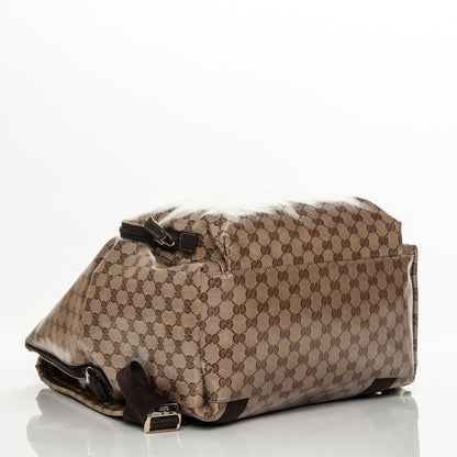 Gucci Crystal Monogram Backpack Dark Brown 4 of 9