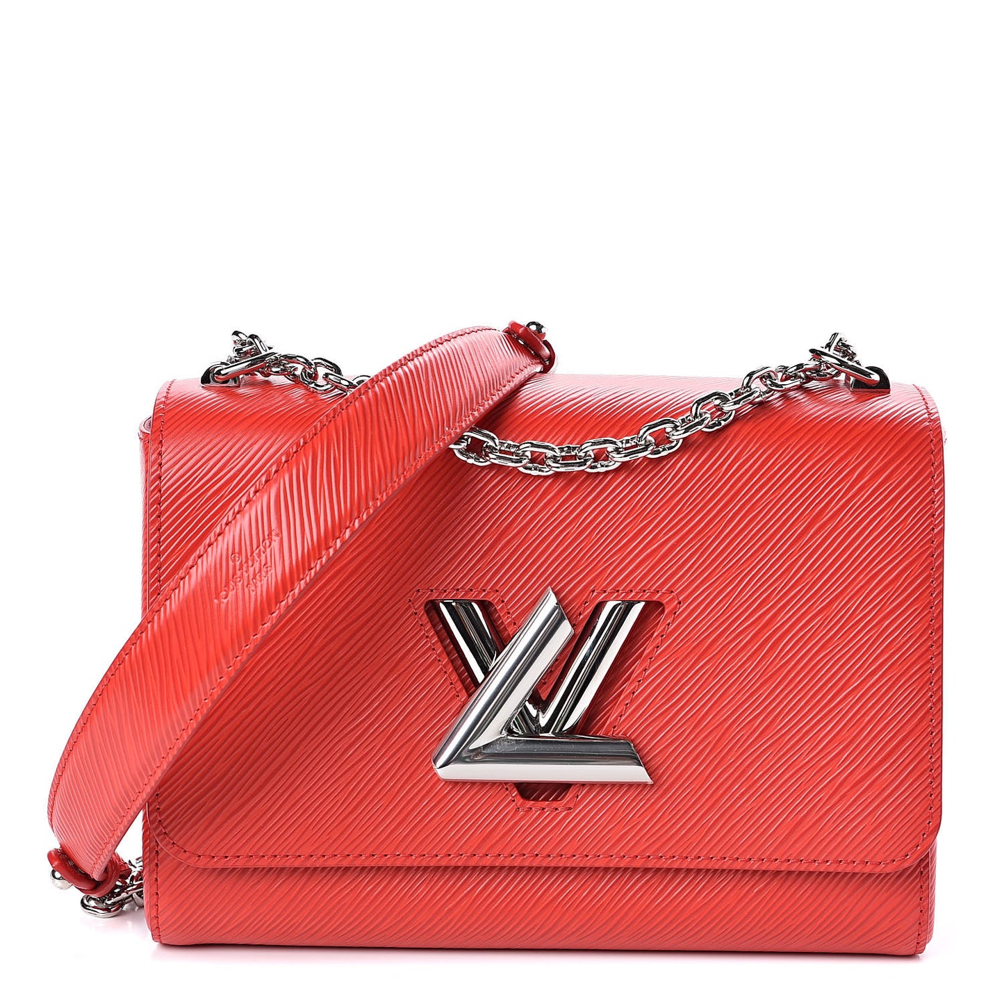Epi Twist Shoulder Bag MM Coquelicot
