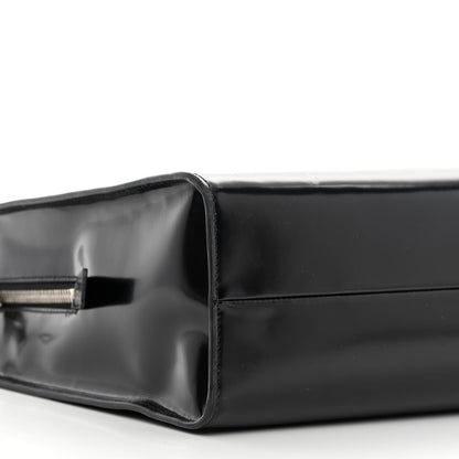 Prada Spazzolato Large Re-Edition 1995 Double Handle Handbag Black 11 of 14