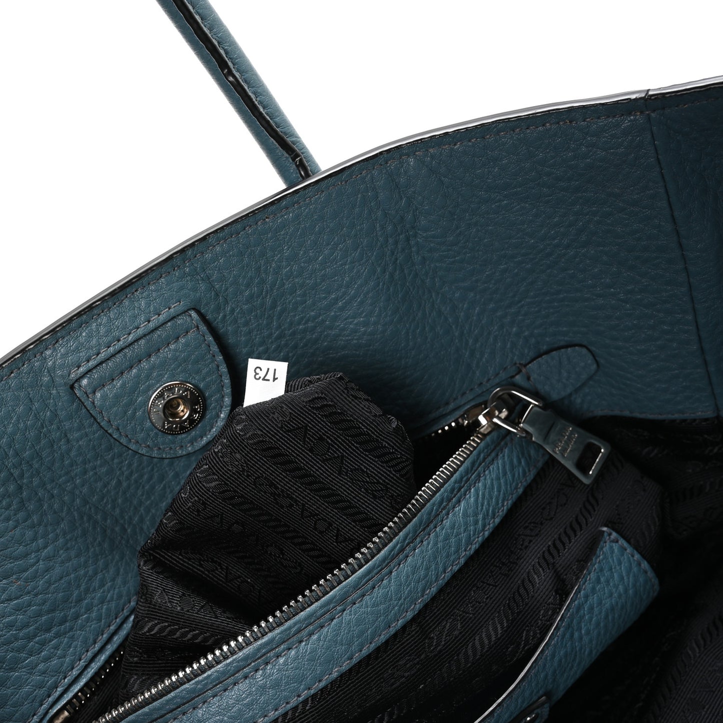 Vitello Phenix Shopping Tote Marine