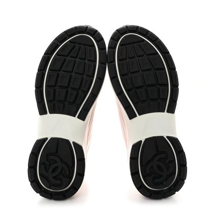 Chanel Fabric CC Womens Sneakers 37 Light Pink 5 of 9