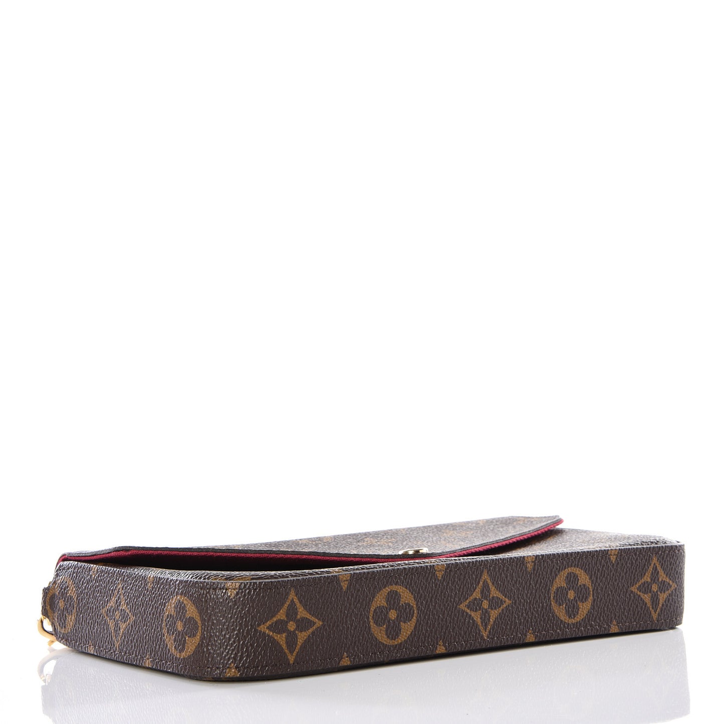 Monogram Pochette Felicie Chain Wallet Fuchsia