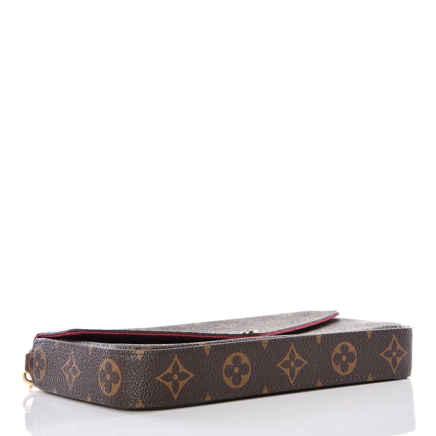 Louis Vuitton Monogram Pochette Felicie Chain Wallet Fuchsia 3 of 15