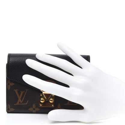 Louis Vuitton Monogram Pallas Compact Wallet NM Black 2 of 9