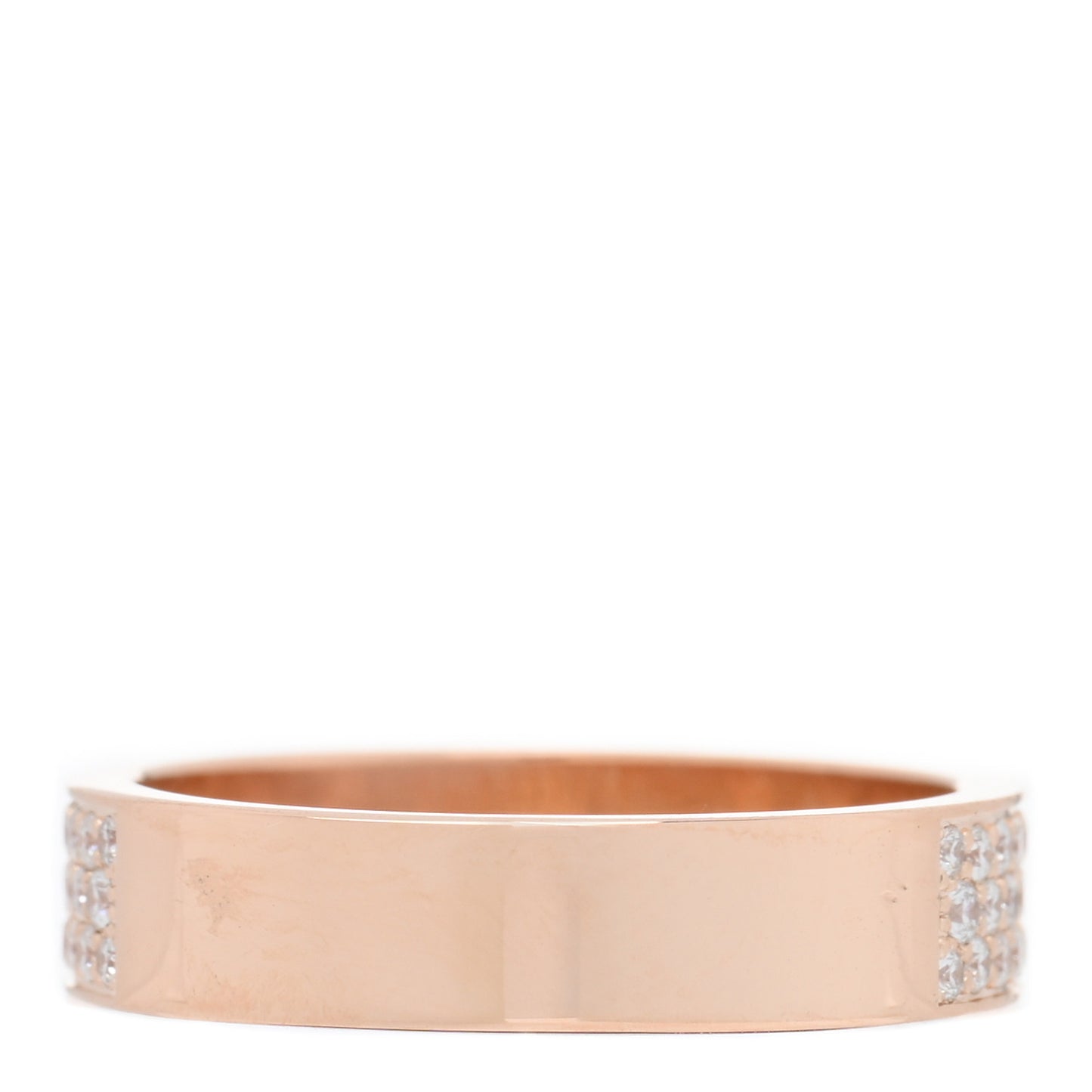 18K Rose Gold Diamond MM Kelly Clochette Ring 51 5.75