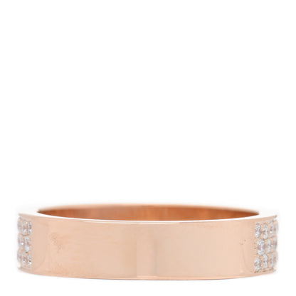 Hermes 18K Rose Gold Diamond MM Kelly Clochette Ring 51 5.75 3 of 4
