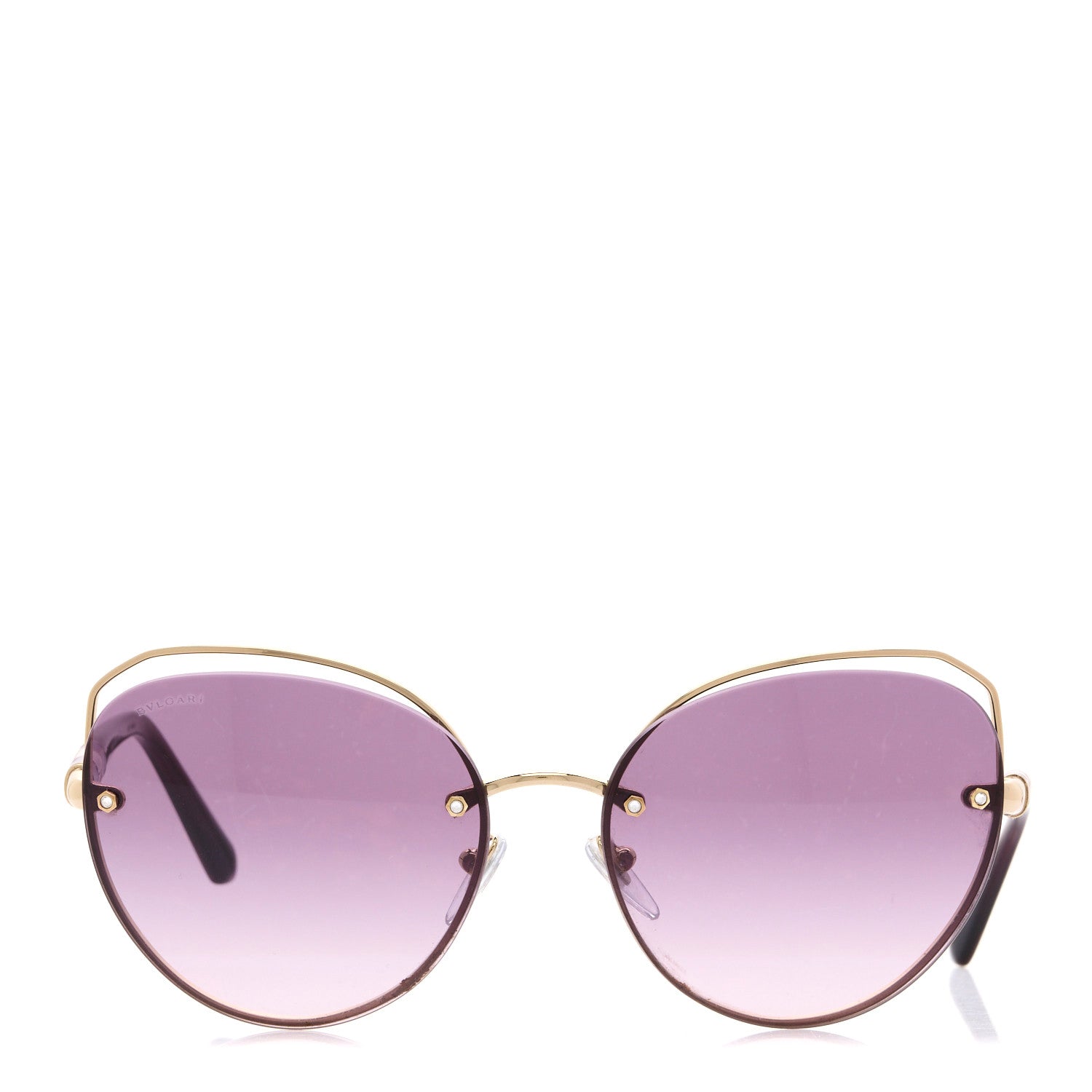 Bulgari Metal Enamel 6136-B Sunglasses Purple 3 of 5
