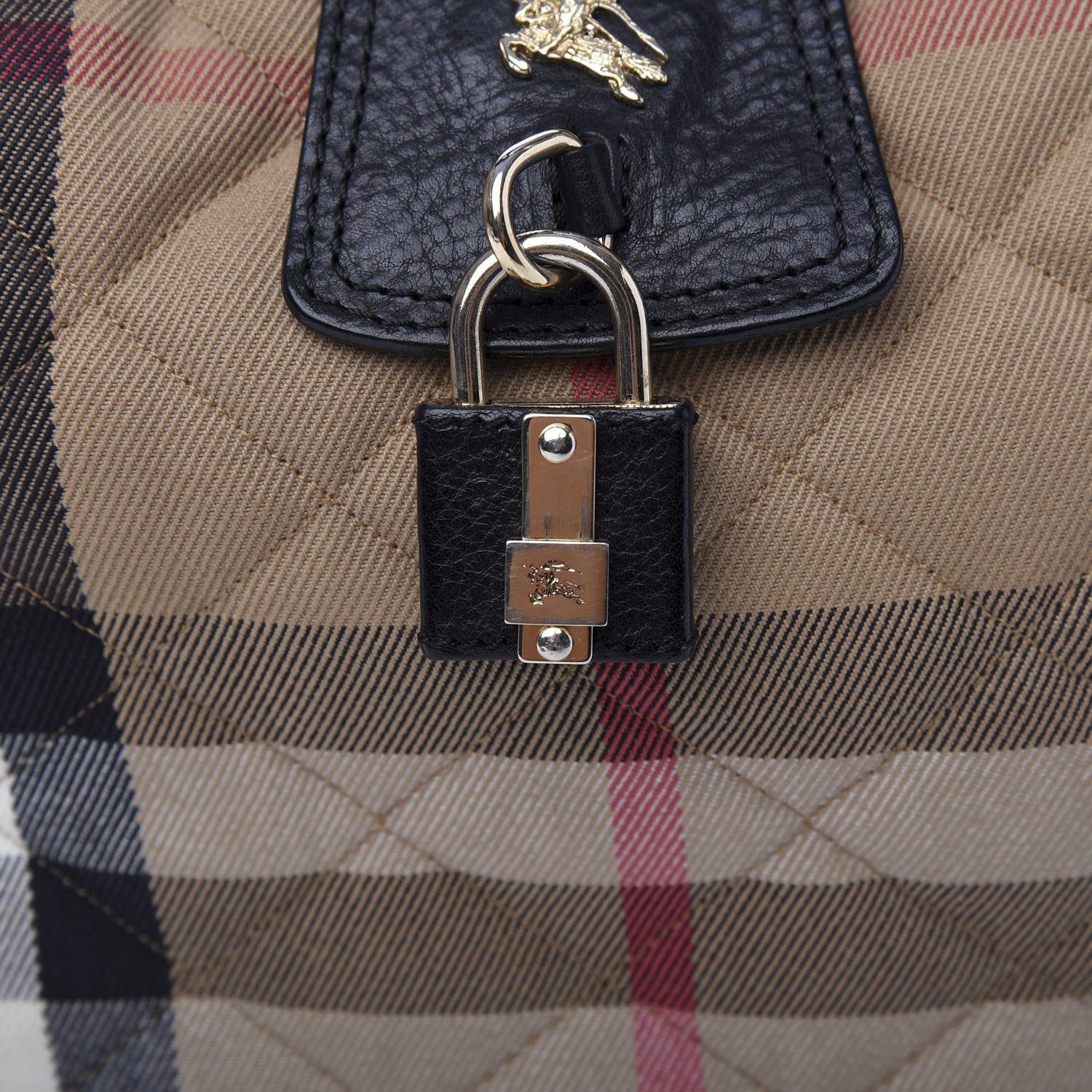 Burberry House Check Quilted Brook Hobo 14 of 15