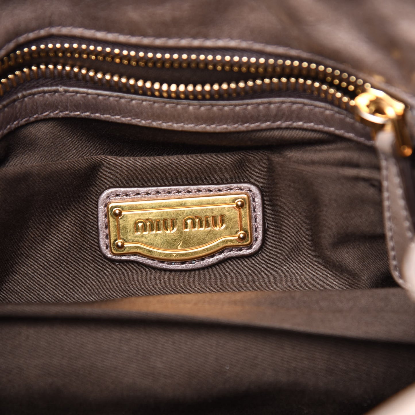 Nappa Matelasse Top Handle Satchel Fumo