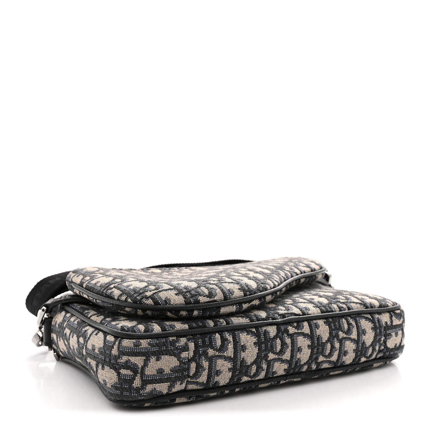 Christian Dior Oblique Saddle Triple Pouch Navy Blue 4 of 12