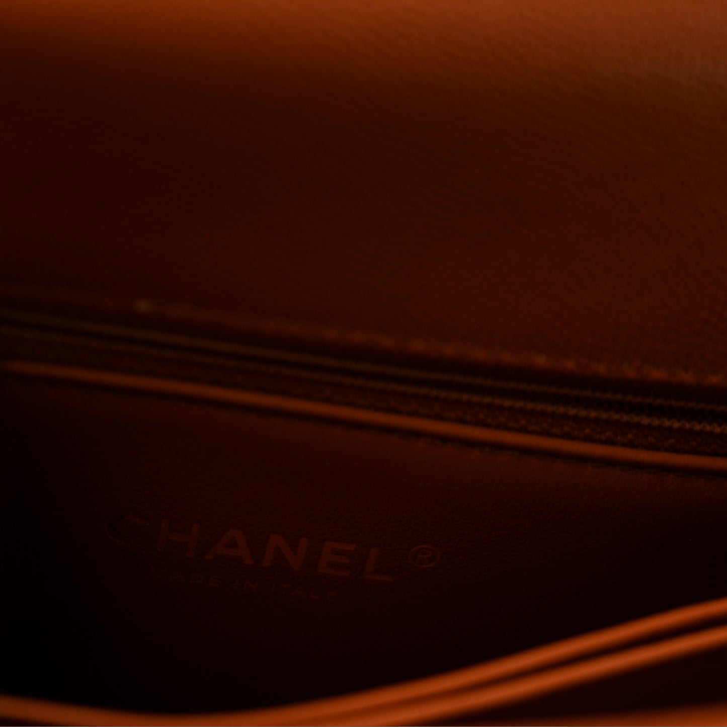 Caviar Quilted Mini Coco Chain Handle Flap Brown