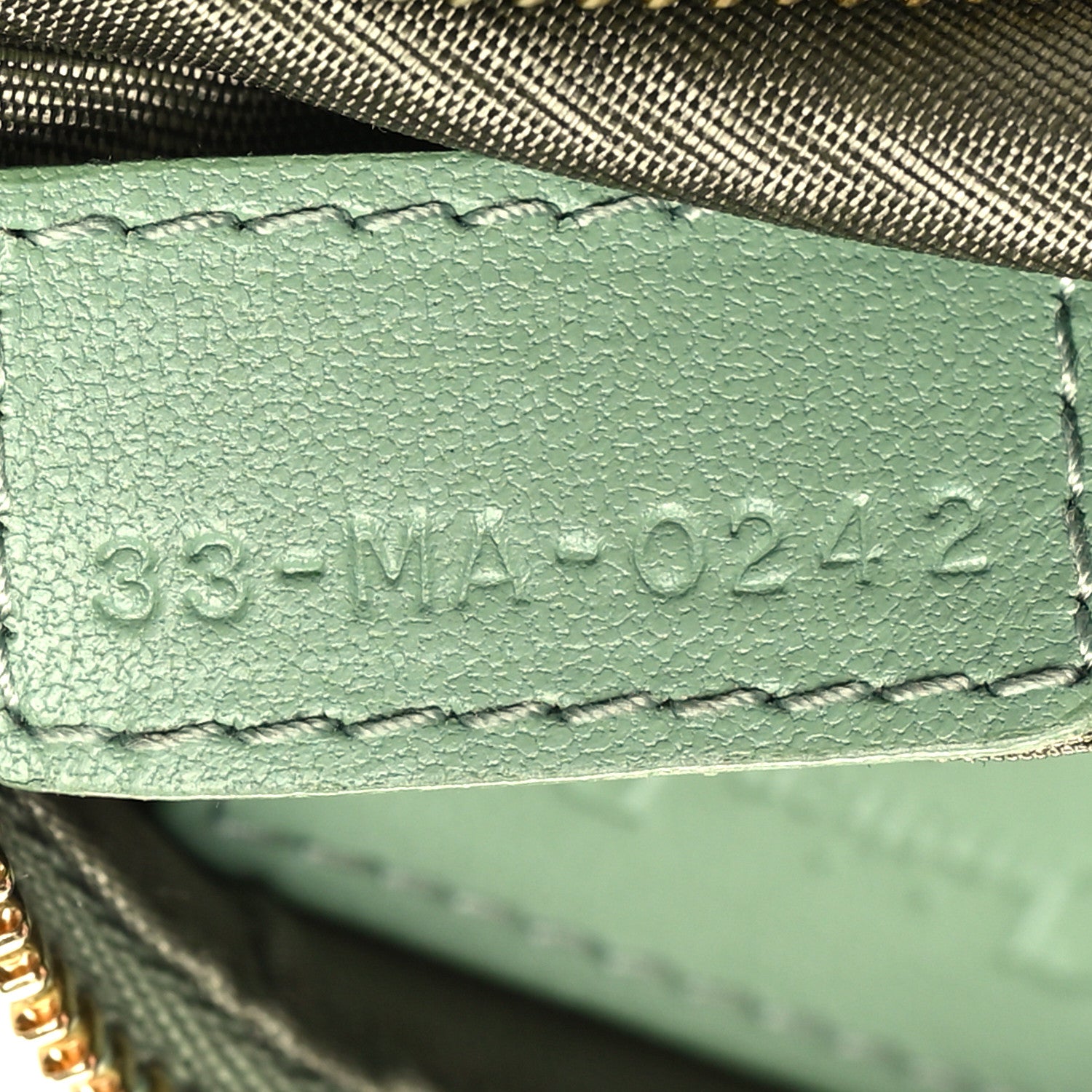 Christian Dior Lambskin Cannage Lady Dior Zipped Key Case Green