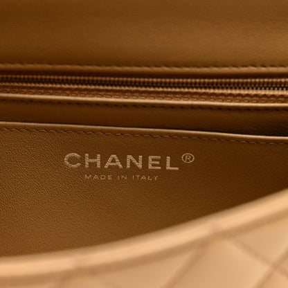 Chanel Lambskin Quilted Mini Rectangular Flap Beige 6 of 13