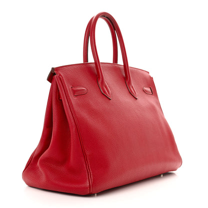 Hermes Togo Birkin 35 Rouge Vif 3 of 17