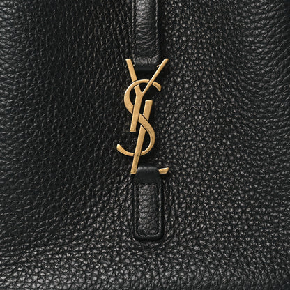 Saint Laurent Grained Calfskin Baby Le 5 A 7 Supple Hobo Black 8 of 11