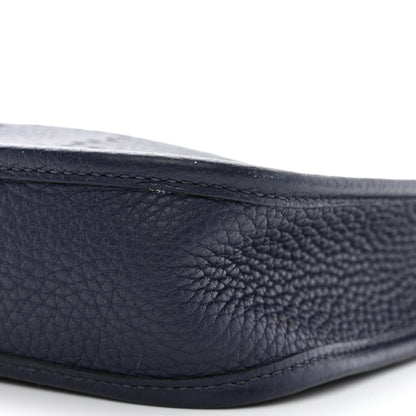 Hermes Taurillon Clemence Amazone Maxi Quadrille Evelyne TPM Bleu Nuit Bleu Saphir Anemone Capucine 10 of 12