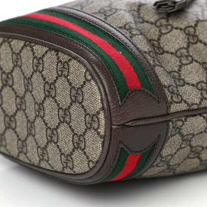 Gucci GG Supreme Monogram Web Small Ophidia Bucket Bag Brown 12 of 12