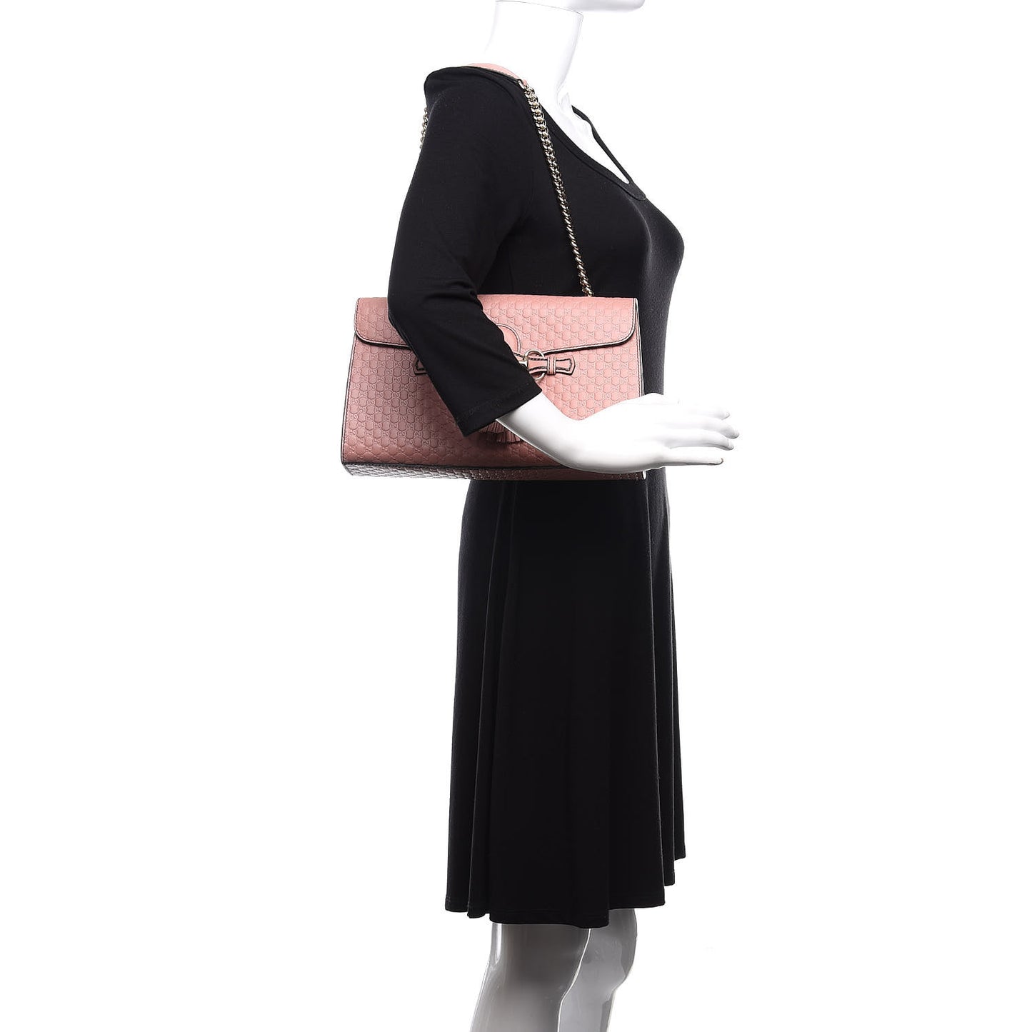 Microguccissima Medium Emily Chain Shoulder Bag Soft Pink
