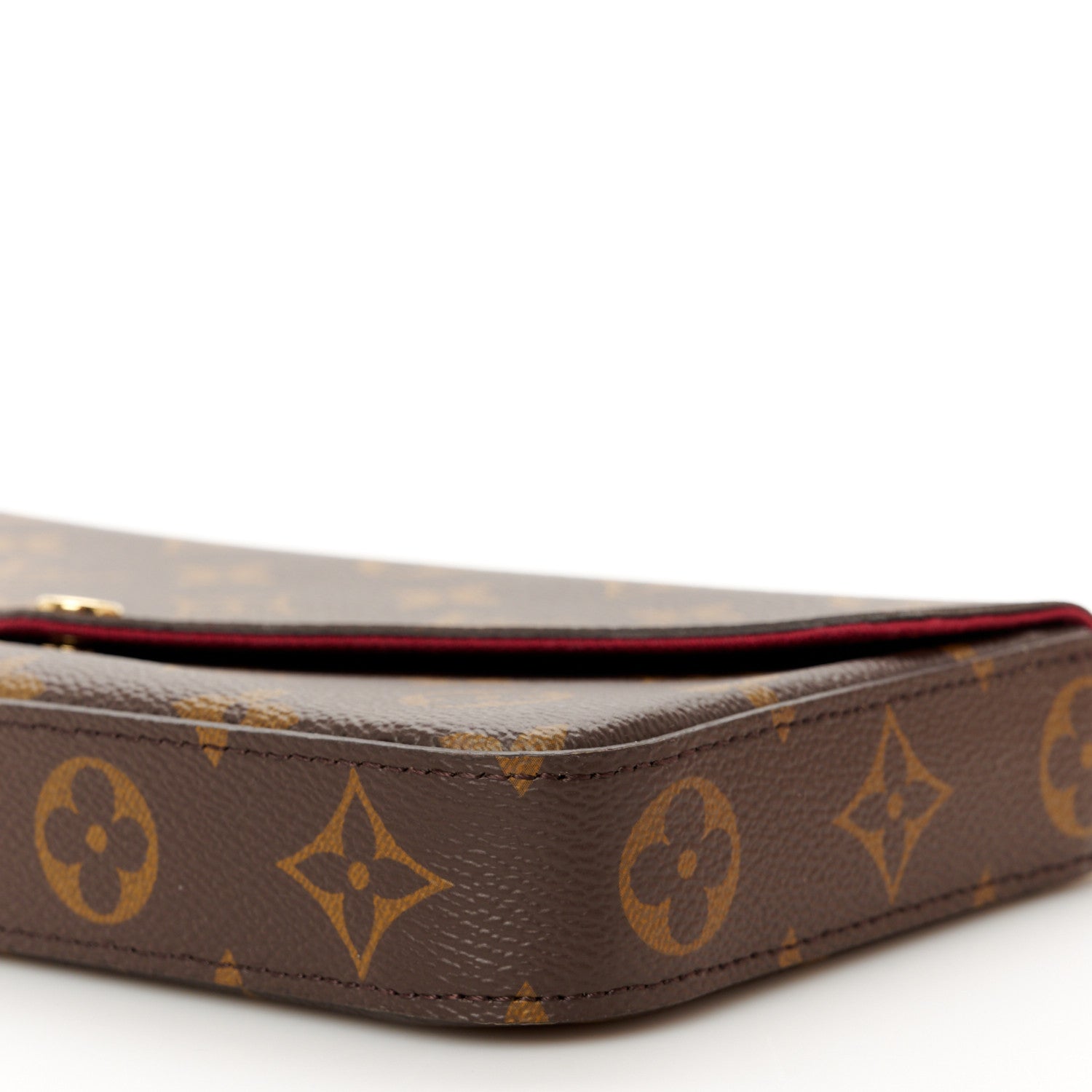 Louis Vuitton Monogram Pochette Felicie Chain Wallet Fuchsia 12 of 13