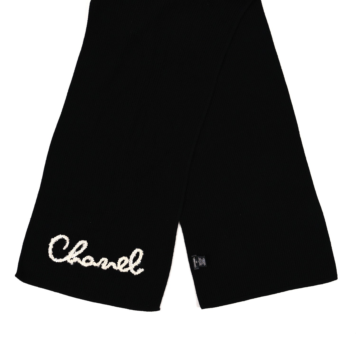 Chanel Cashmere CC Stole Black 2 of 3
