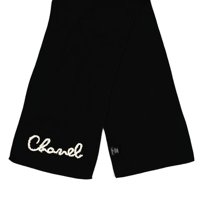 Chanel Cashmere CC Stole Black 2 of 3