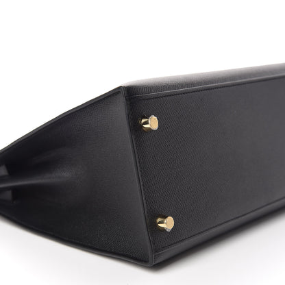 Hermes Epsom Kelly Sellier 28 Black 7 of 37