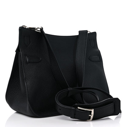 Hermes Taurillon Clemence Jypsiere 28 Black 3 of 9