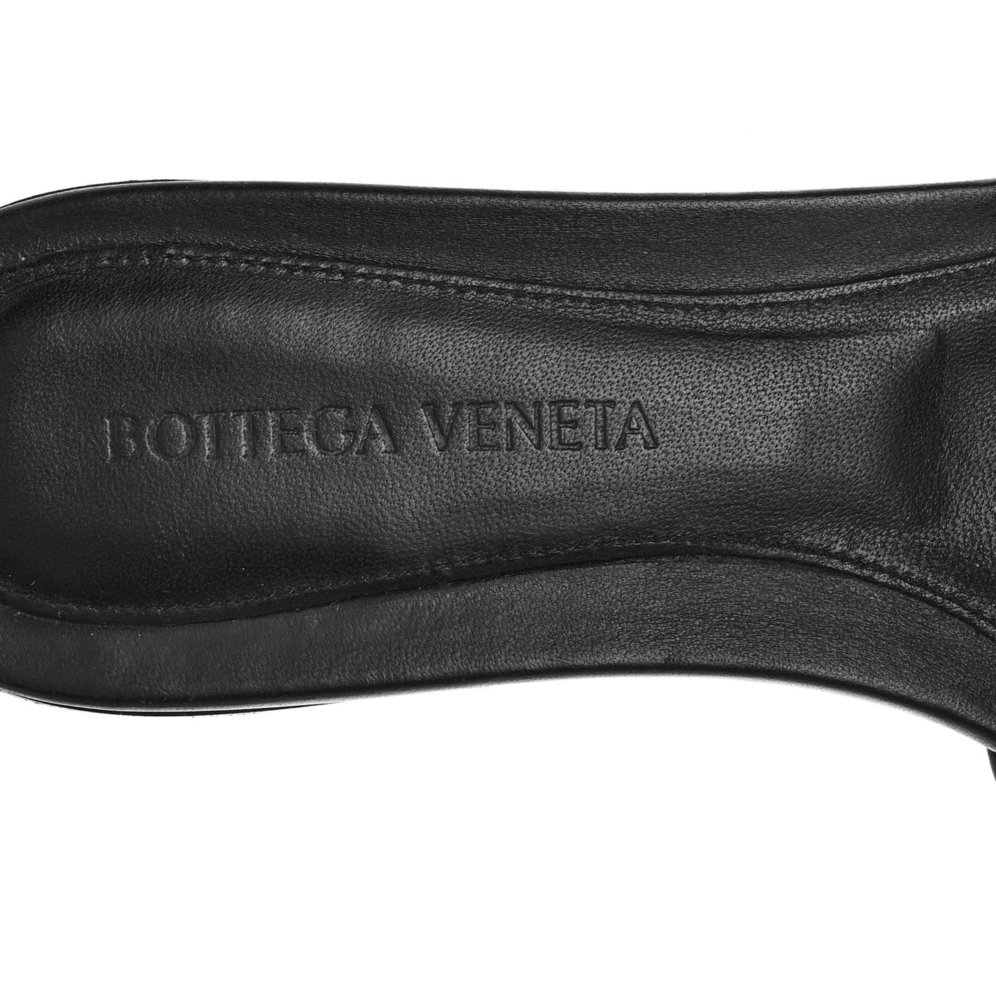 Nappa Matelasse Padded Flat Sandals 37.5 Black