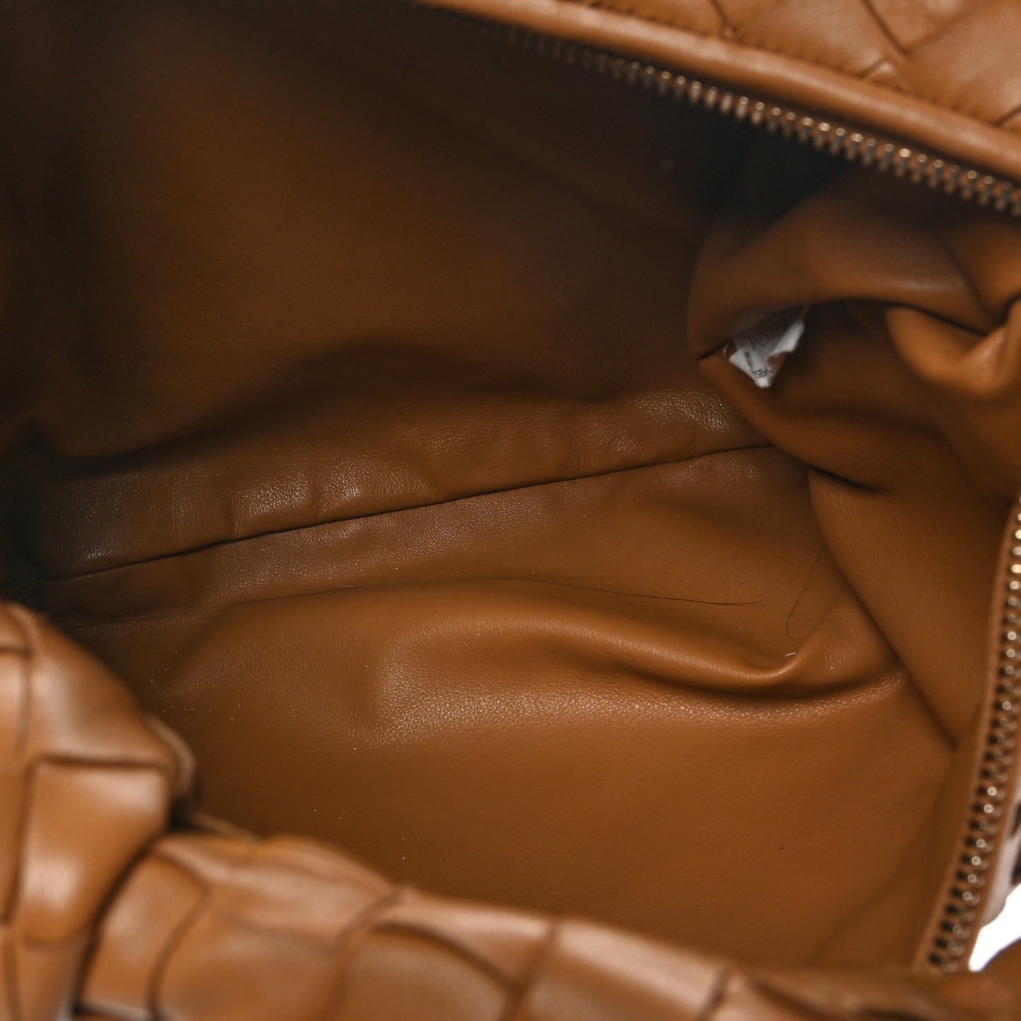 Nappa Intrecciato Teen Jodie Hobo Caramel