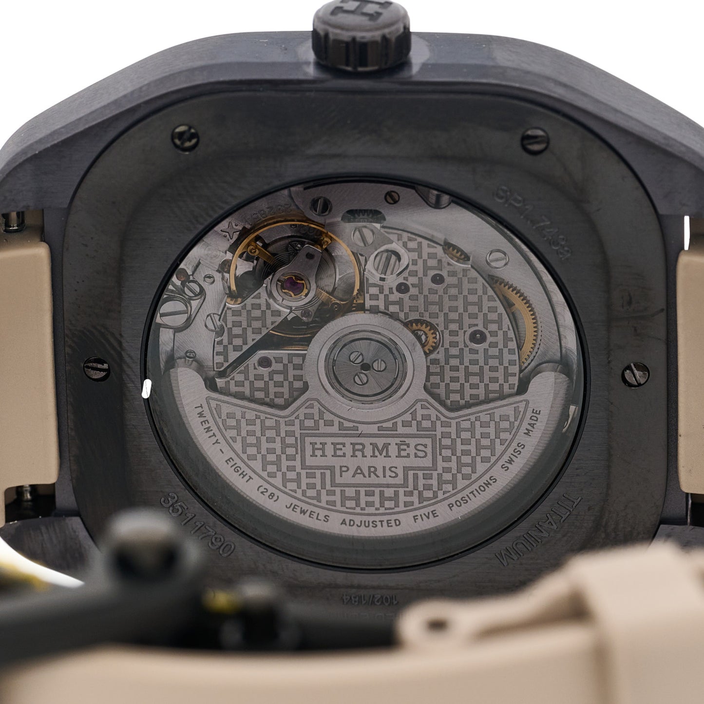 Titanium Rubber 39mm H08 Special Edition Automatic Watch Taupe
