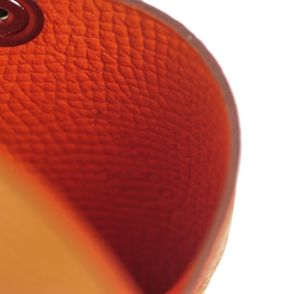 Hermes Epsom Calvi Card Case Orange 7 of 7