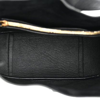Saint Laurent Smooth Calfskin Small Le 5 A 7 Soft Hobo Black 5 of 13