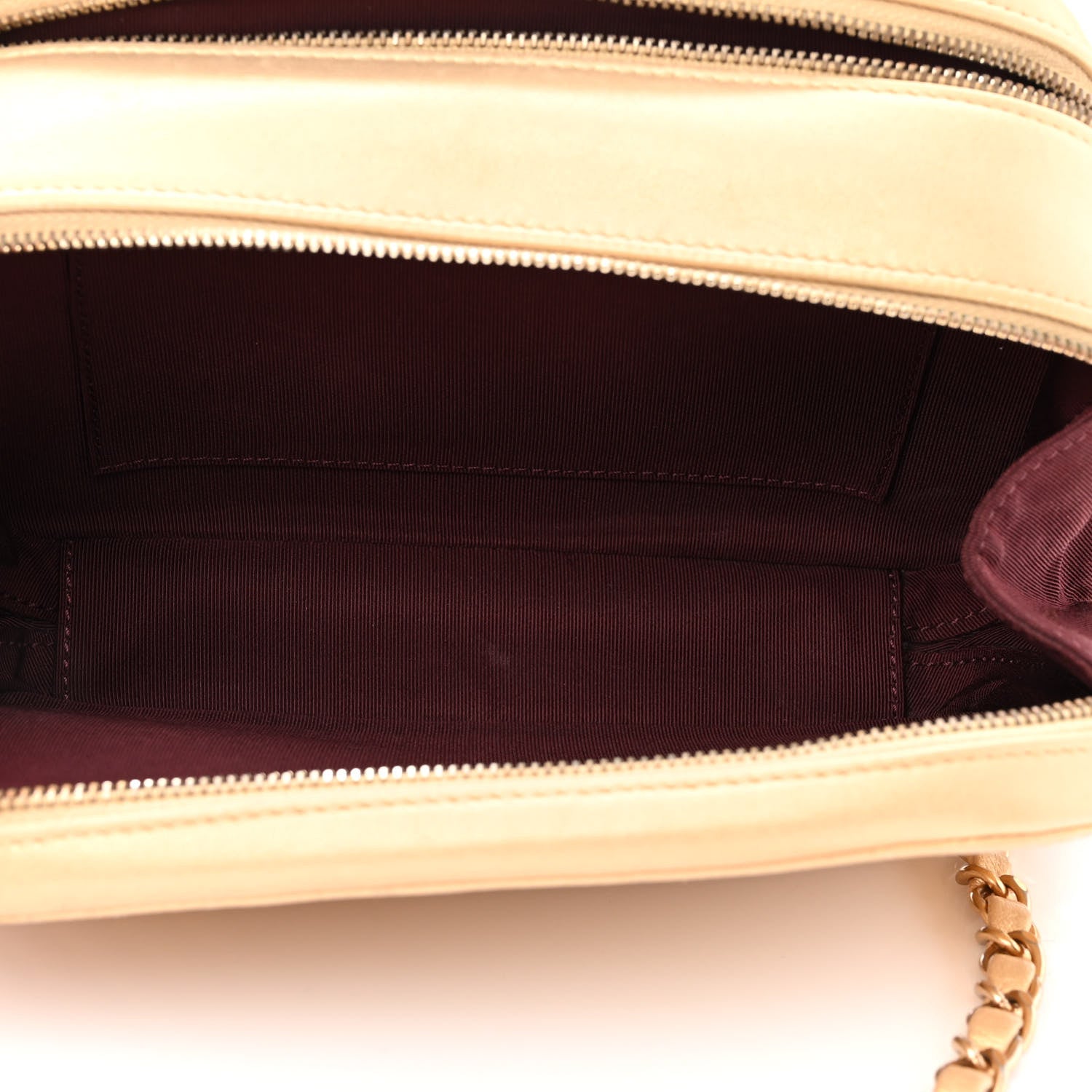 Chanel Metallic Lambskin Quilted Small Coco Boy Camera Case Gold 5 of 15