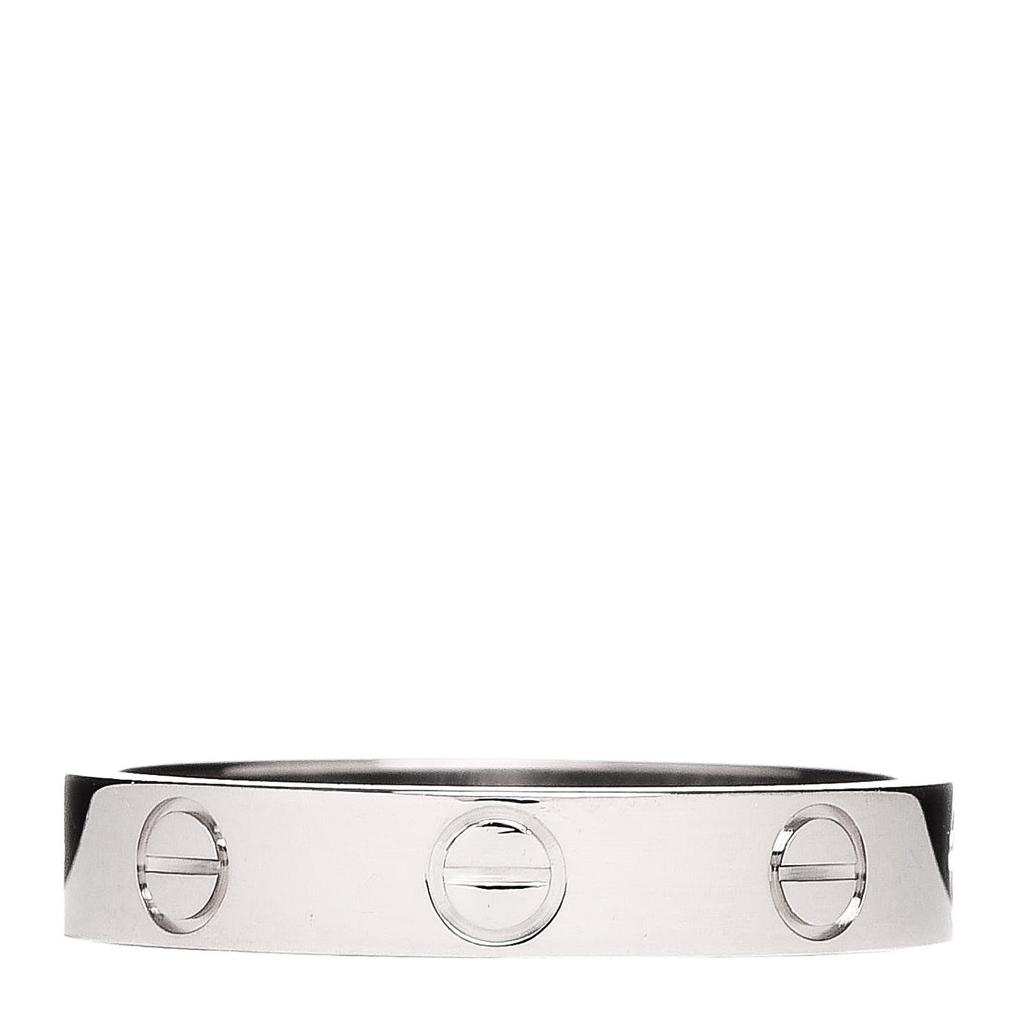 18K White Gold 3.5mm LOVE Wedding Band Ring 53 6.25