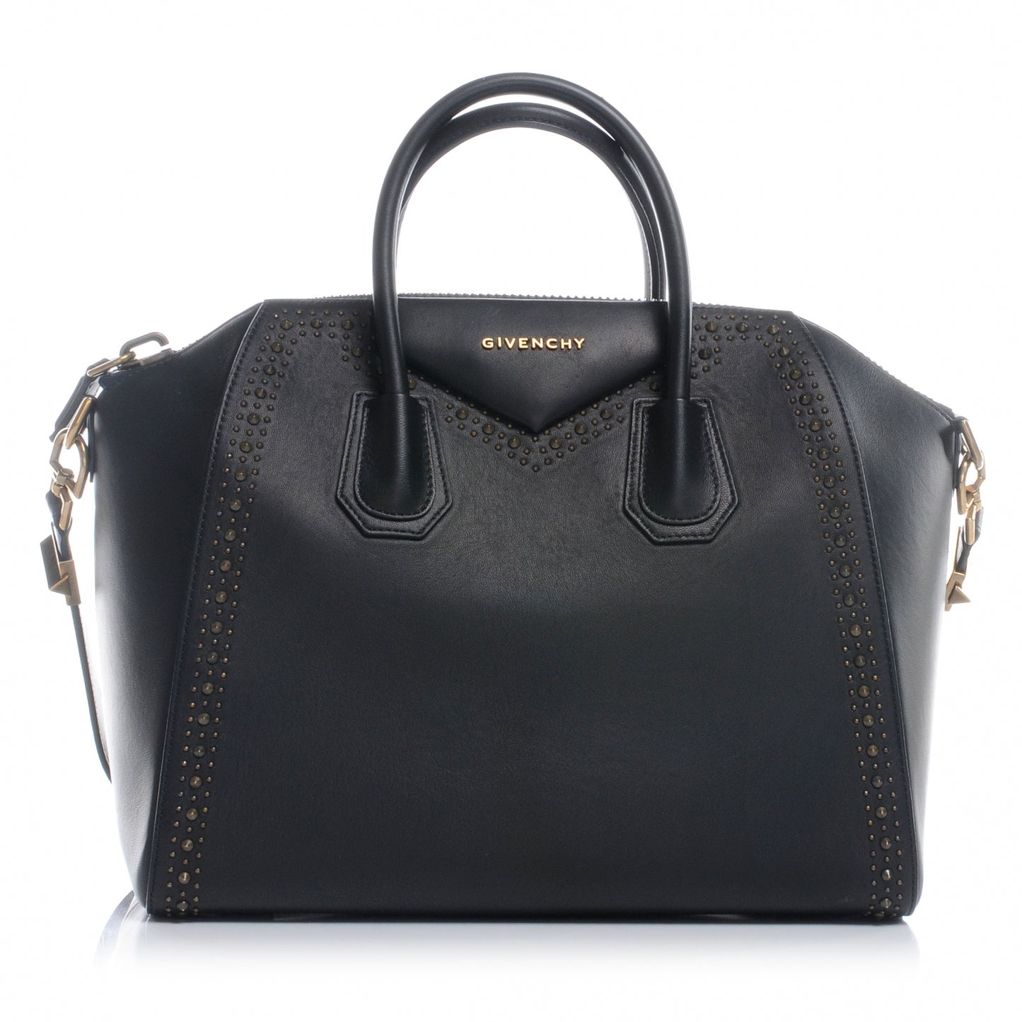 Calfskin Medium Studded Antigona Black