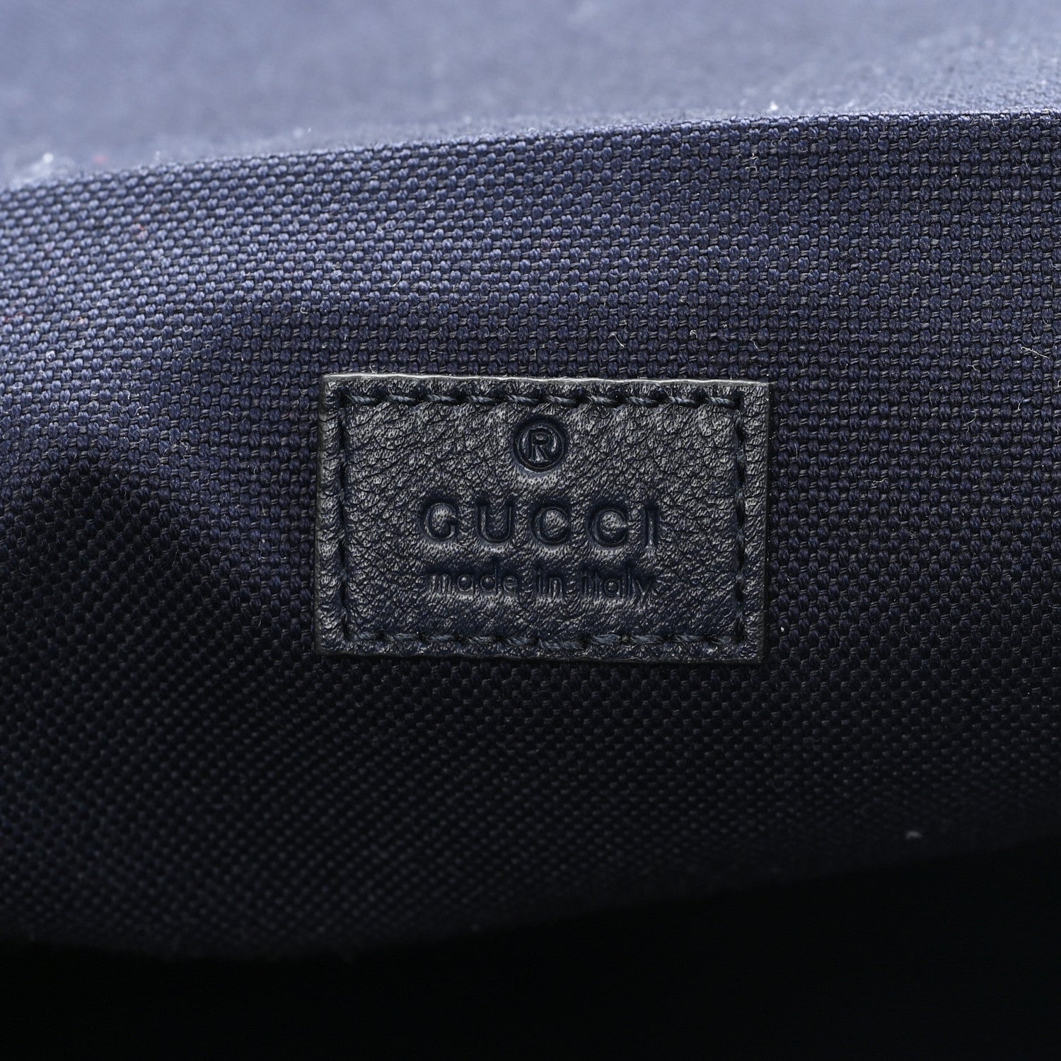 Gucci Denim Monogram Camouflage Large Backpack Blue 5 of 9