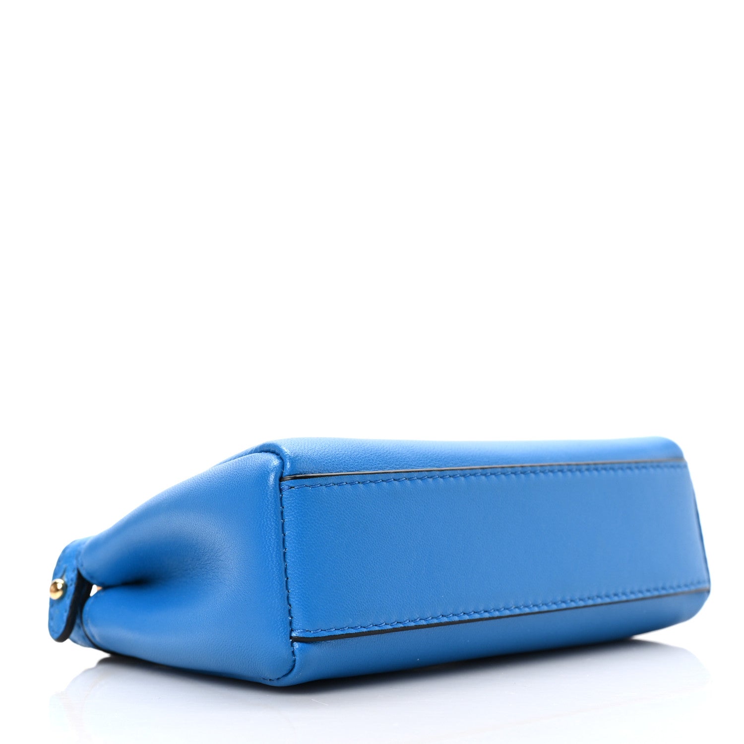 Fendi Shiny Nappa Micro Peekaboo Iconic Satchel Blue Royal 4 of 8